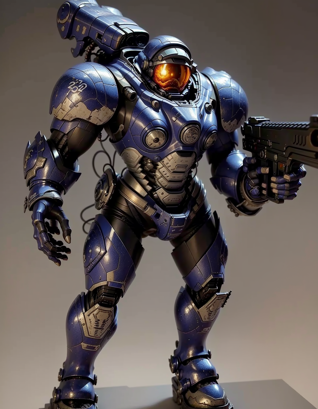 00020-357668046-(masterpiece, best quality, high quality, highres, ultra-detailed),blue armor,holding gun,out sapce,firing,simple background,.png